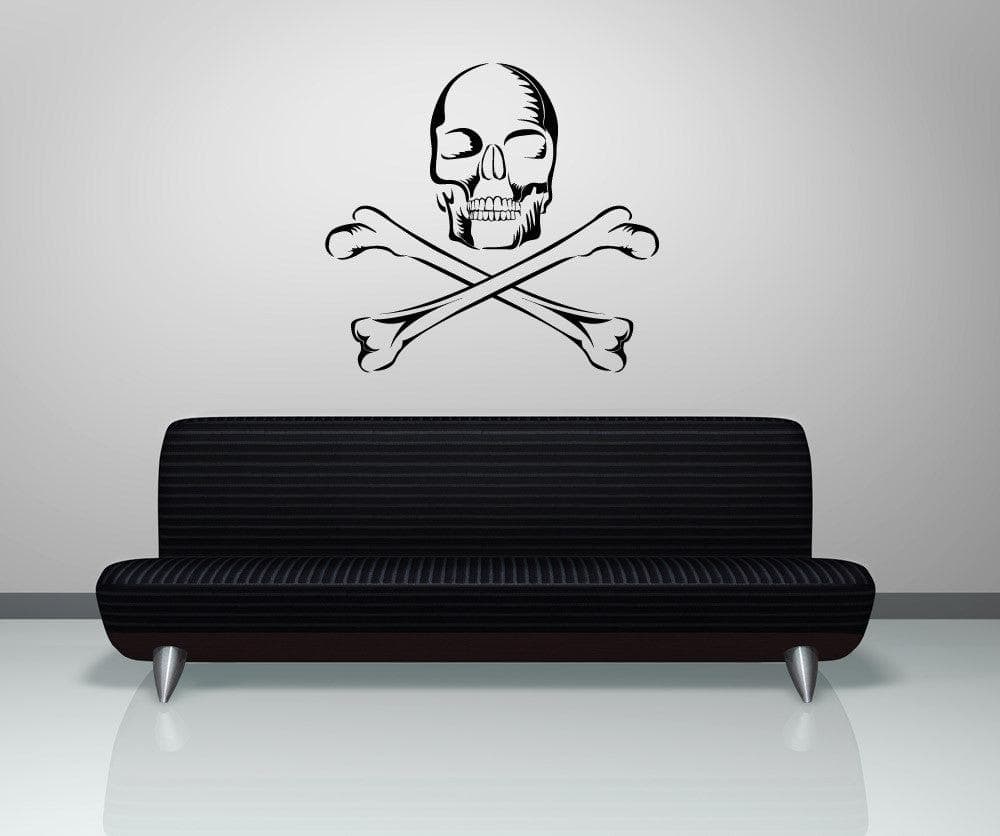 Vinyl Wall Decal Sticker Skull and Crossbones #1171