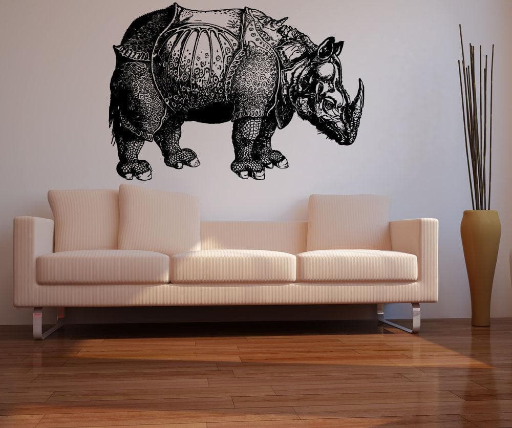 Albrecht Durer Rhinoceros Dinosaur Vinyl Wall Decal Sticker. #1194