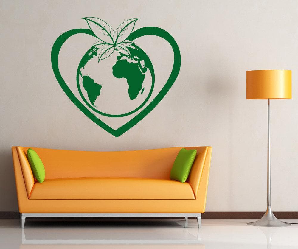Vinyl Wall Decal Sticker Love Earth #1208