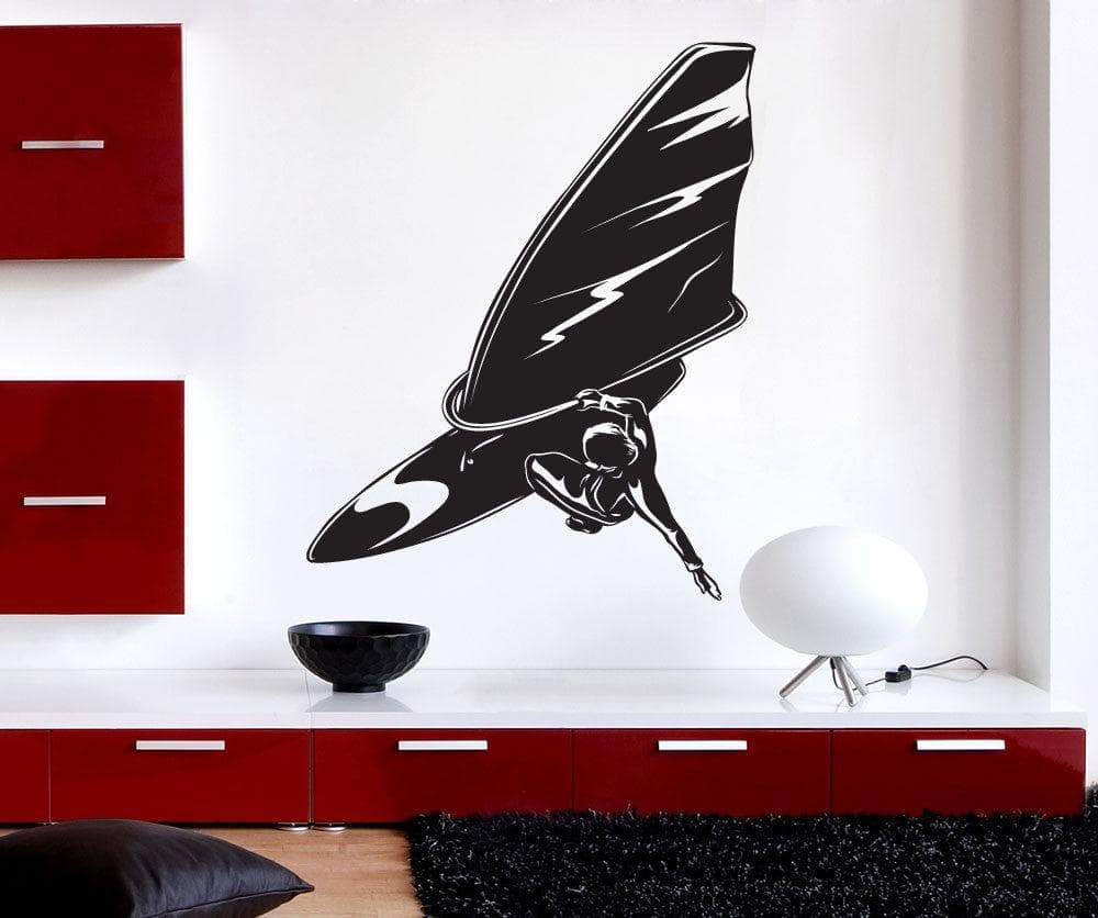 Vinyl Wall Decal Sticker Wind Surfing Trick #1225