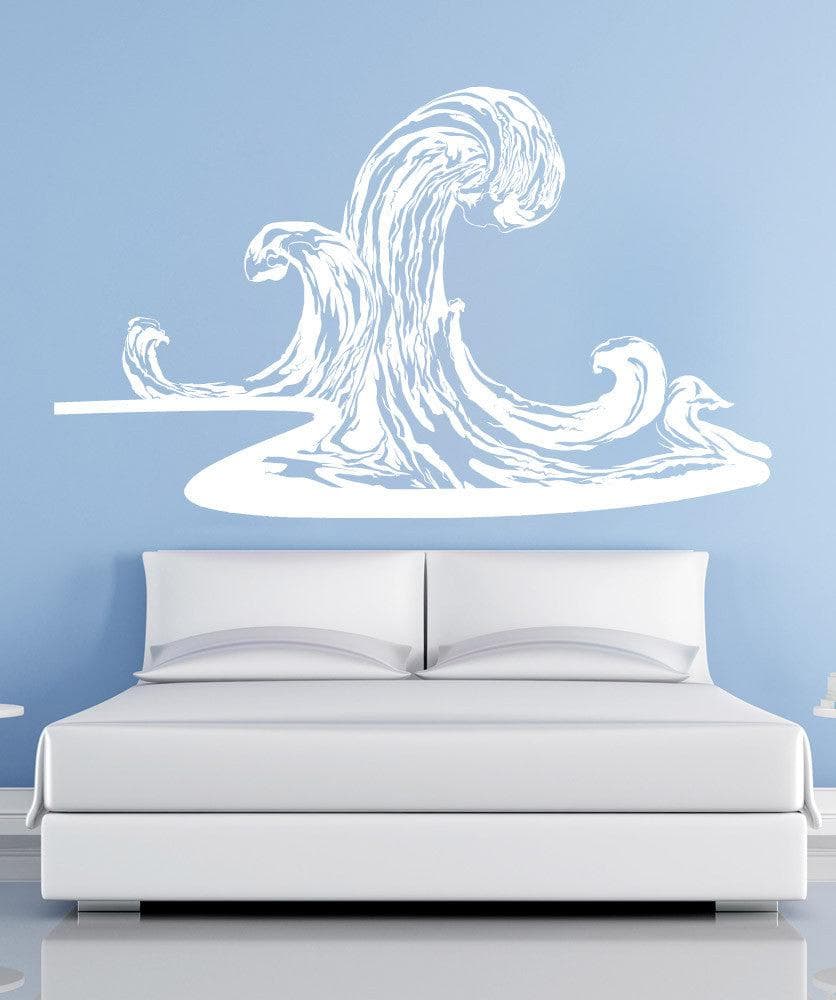Vinyl Wall Decal Sticker Tall Waves #1227
