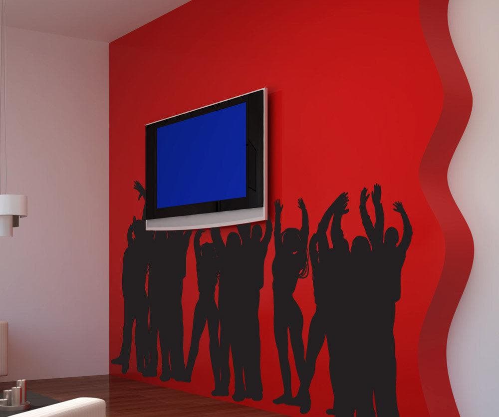 Vinyl Wall Decal Sticker Concert Crowd #1232