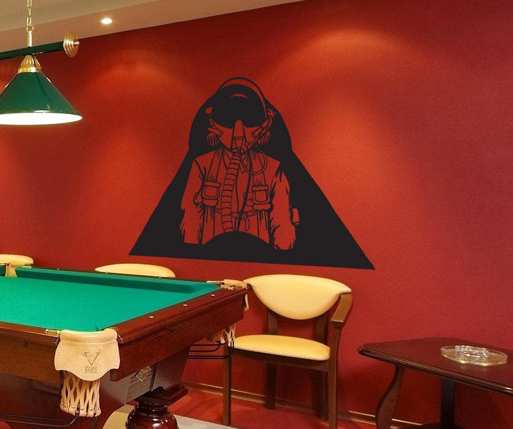 Vinyl Wall Decal Sticker Fighter Pilot #1234