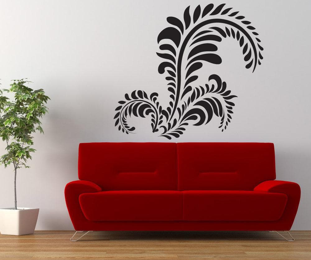 Vinyl Wall Decal Sticker Curly Fern #1267