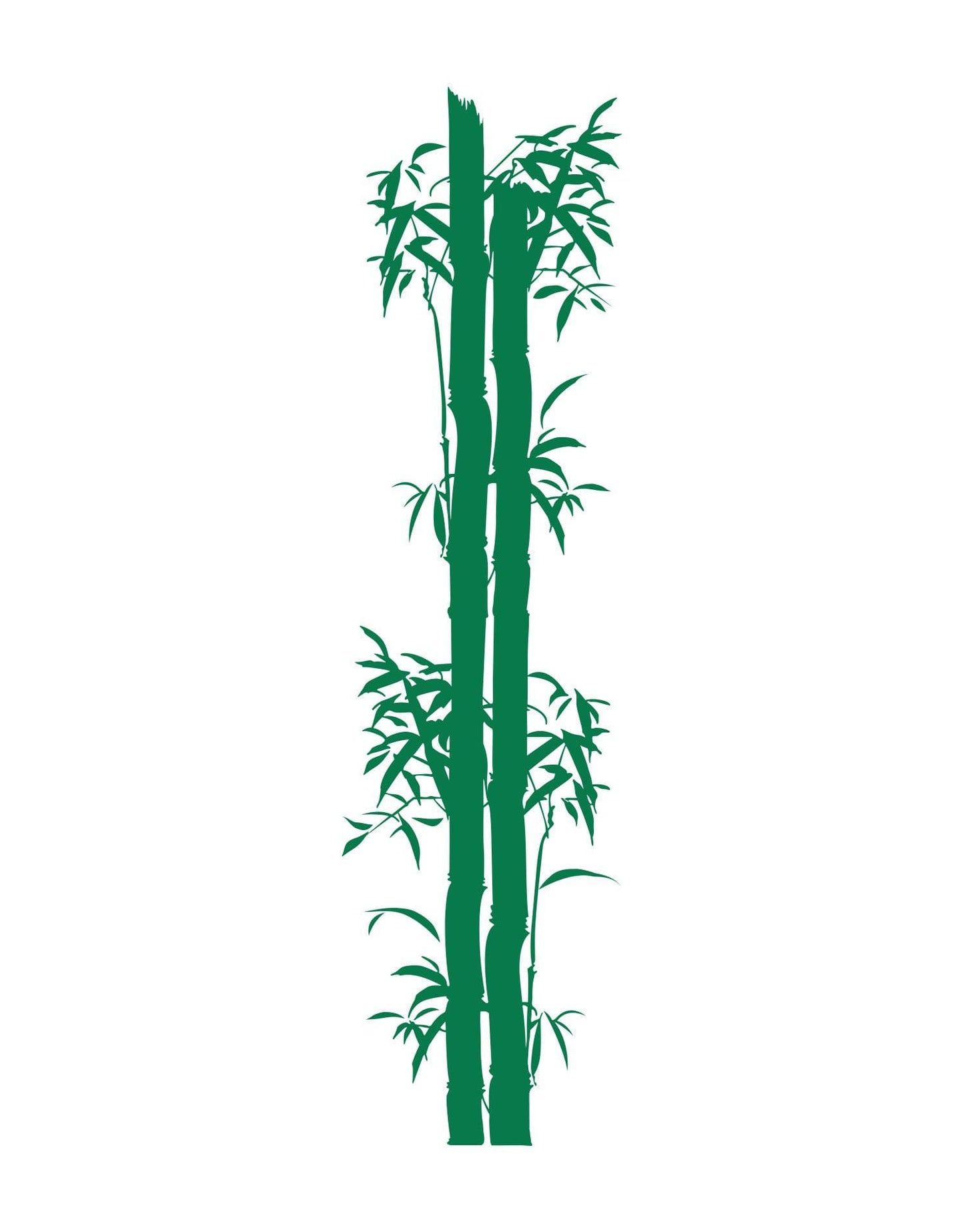 Bamboo Tree Wall Decal. Asian Home Decor. #126