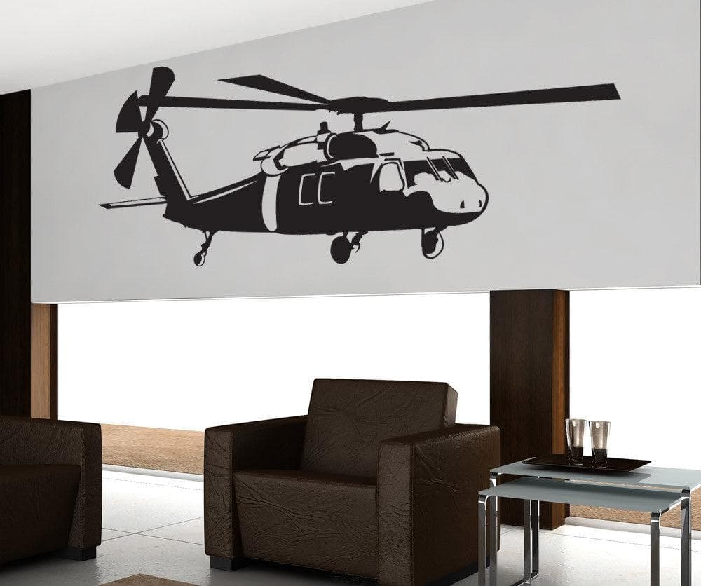 Vinyl Wall Decal Sticker Blackhawk Helicopter #1271