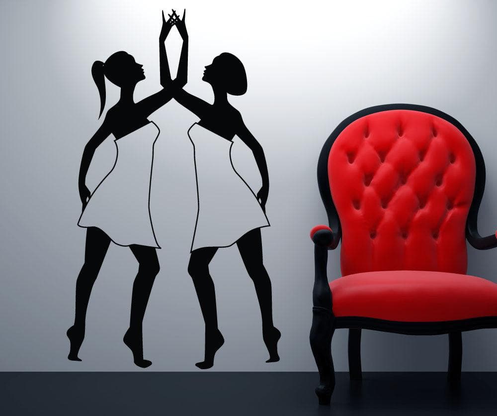 Vinyl Wall Decal Sticker Lyrical Dancers #1295