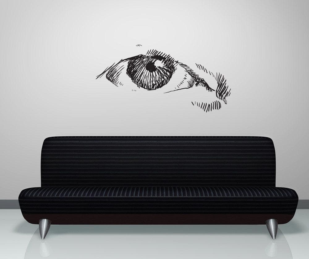 Vinyl Wall Decal Sticker Eye Sketch #1298