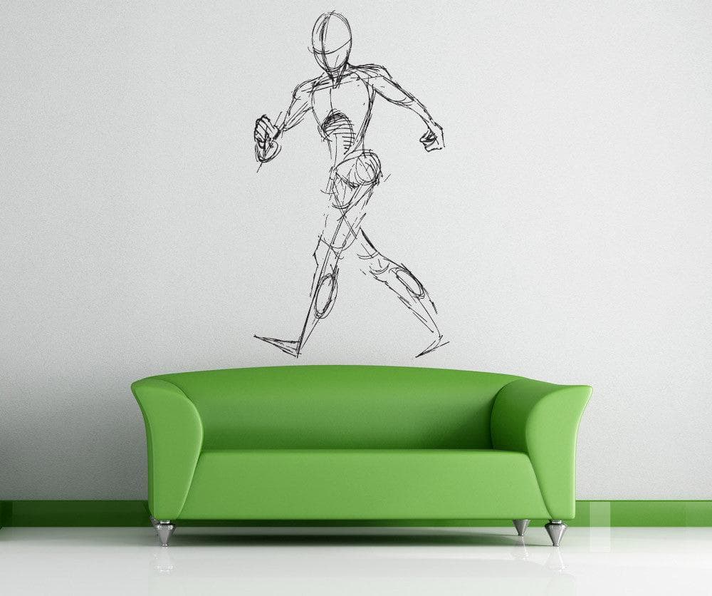 Vinyl Wall Decal Sticker Human Figure Sketch #1299