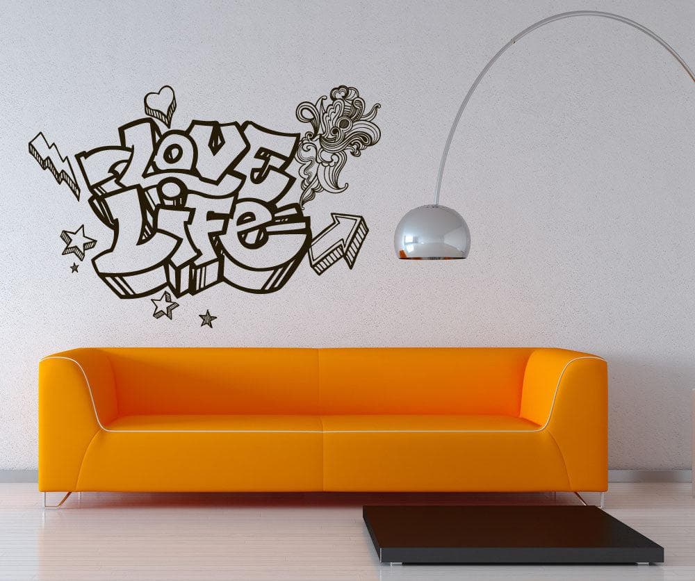 Vinyl Wall Decal Sticker Love Life #1315