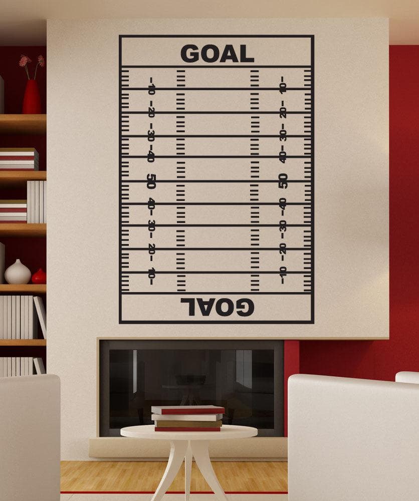 Vinyl Wall Decal Sticker Football Coach Play Board #1318
