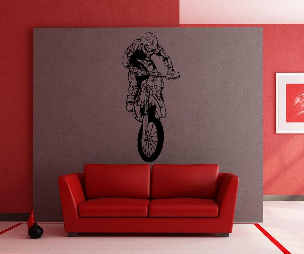 Vinyl Wall Decal Sticker Motocross Jump #1338