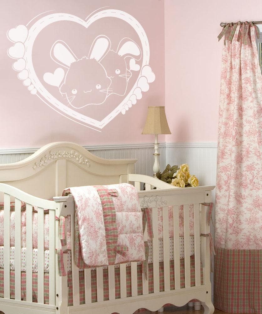 Vinyl Wall Decal Sticker Love Bunnies #1342