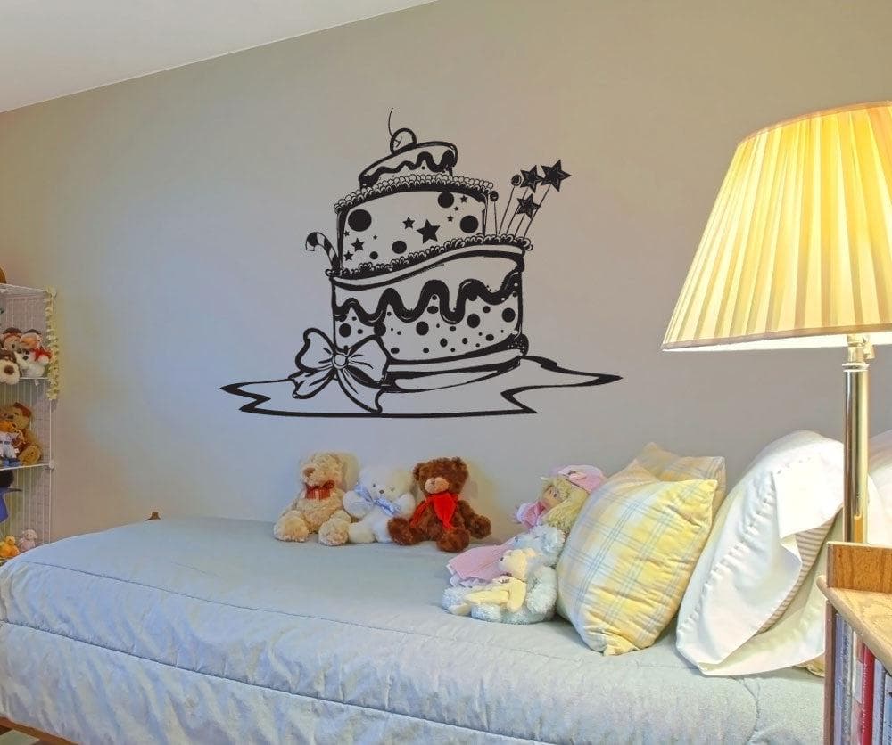 Vinyl Wall Decal Sticker Decorative Cake #1343
