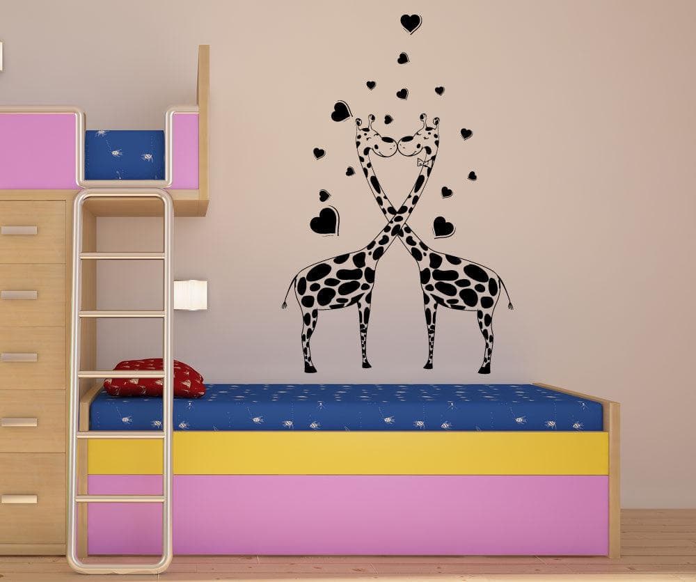 Vinyl Wall Decal Sticker Giraffe Love #1357