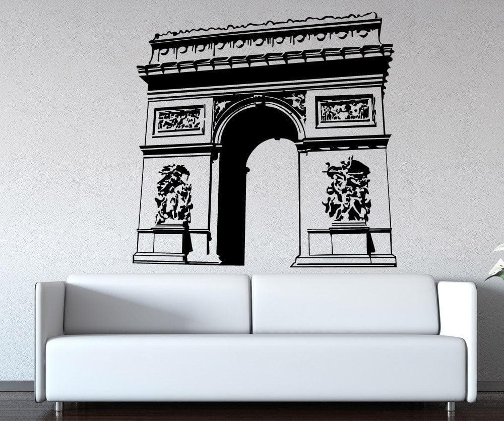 Arc De Triomphe Paris France Wall Decal. #1361