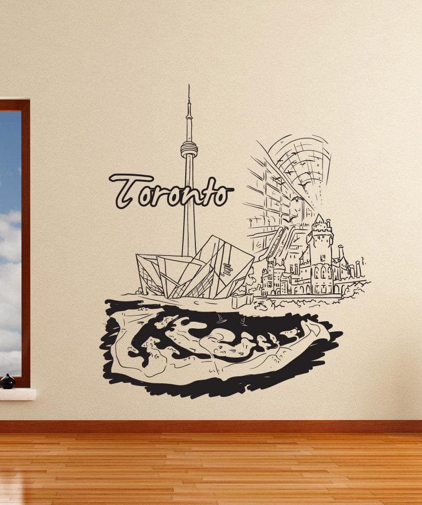 Toronto Canada Vinyl Wall Decal Sticker. #1378