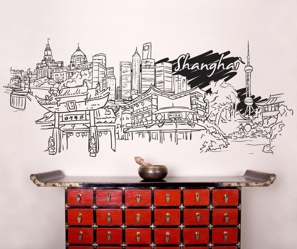 Vinyl Wall Decal Sticker Shanghai #1380