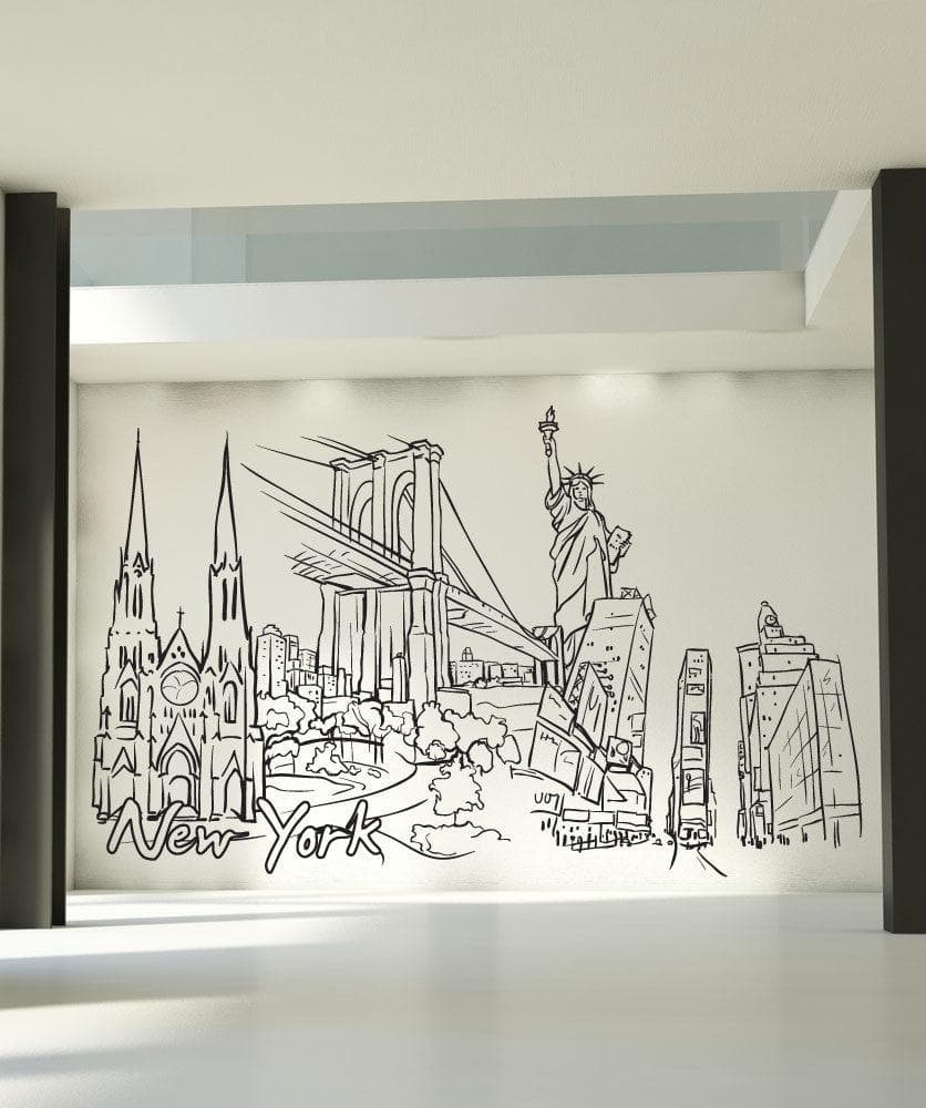 New York City Vinyl Wall Decal Sticker. #1382