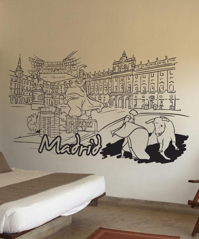 Vinyl Wall Decal Sticker Madrid #1387
