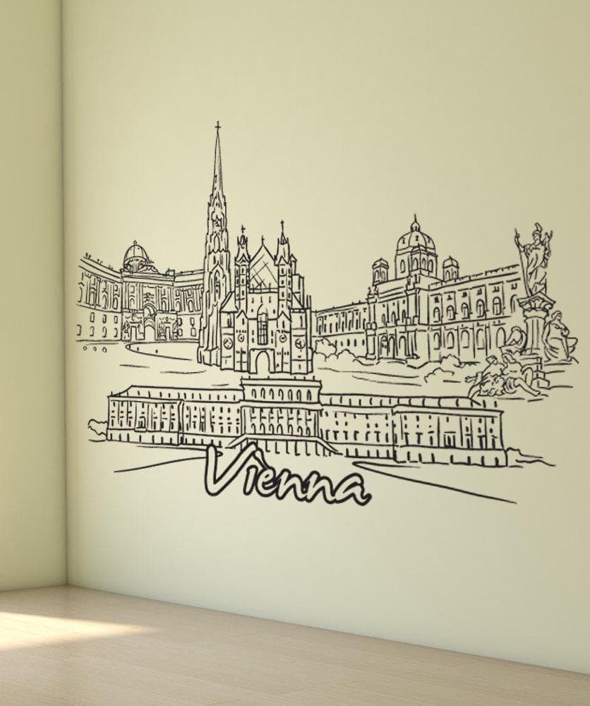 City of Vienna Austria Wall Decal Theme Decor. #1389