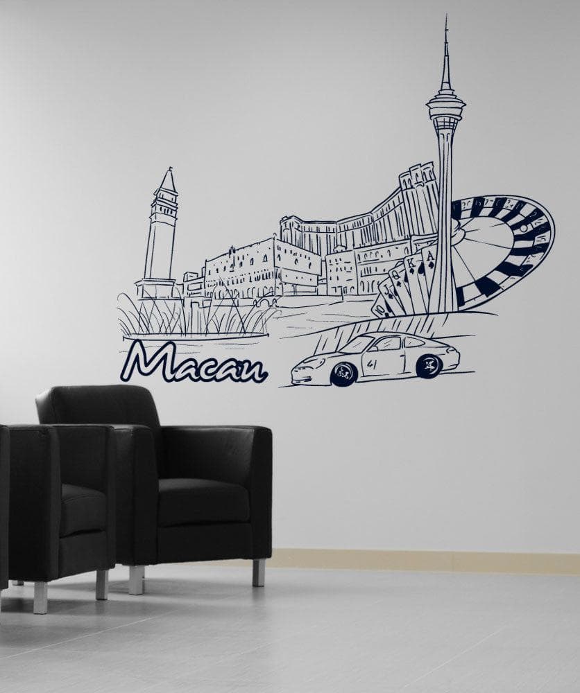 Vinyl Wall Decal Sticker Macau #1391