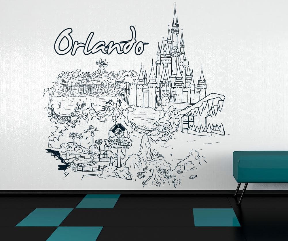 Vinyl Wall Decal Sticker Orlando #1393