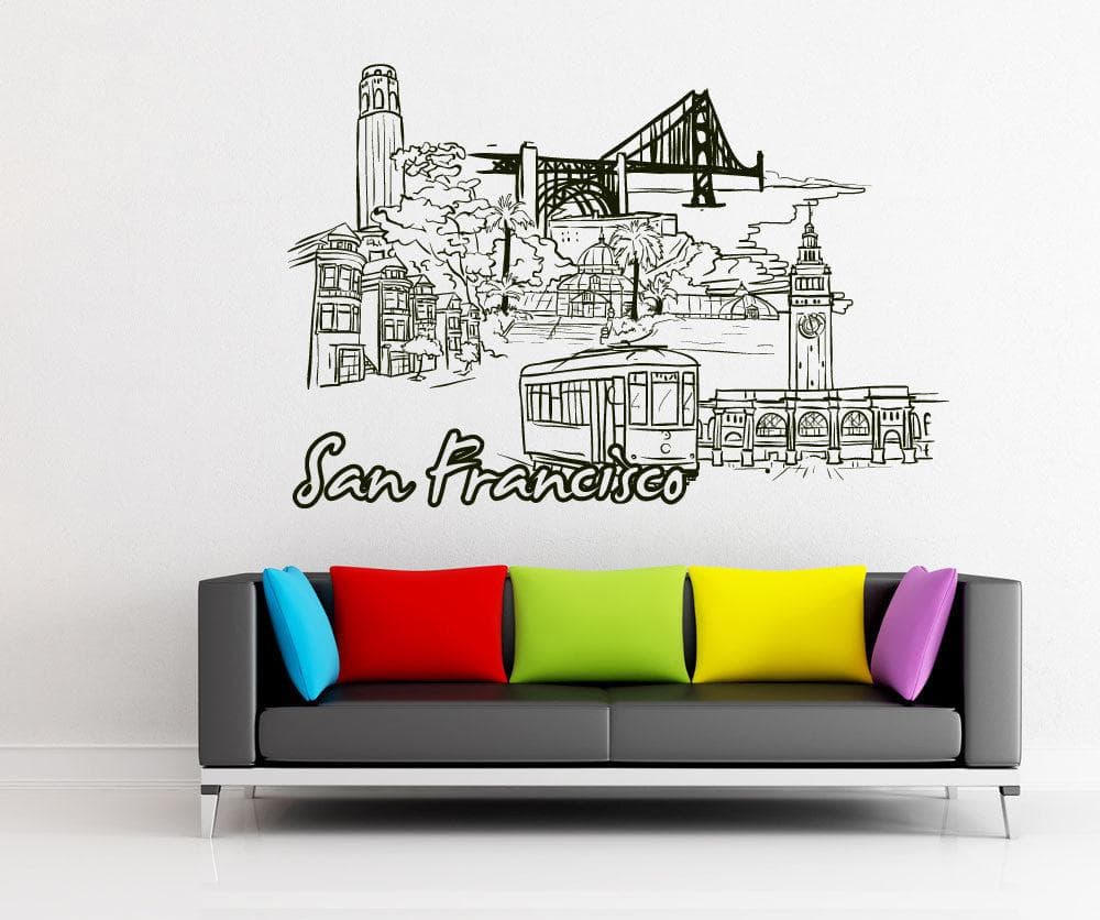 Vinyl Wall Decal Sticker San Francisco #1396