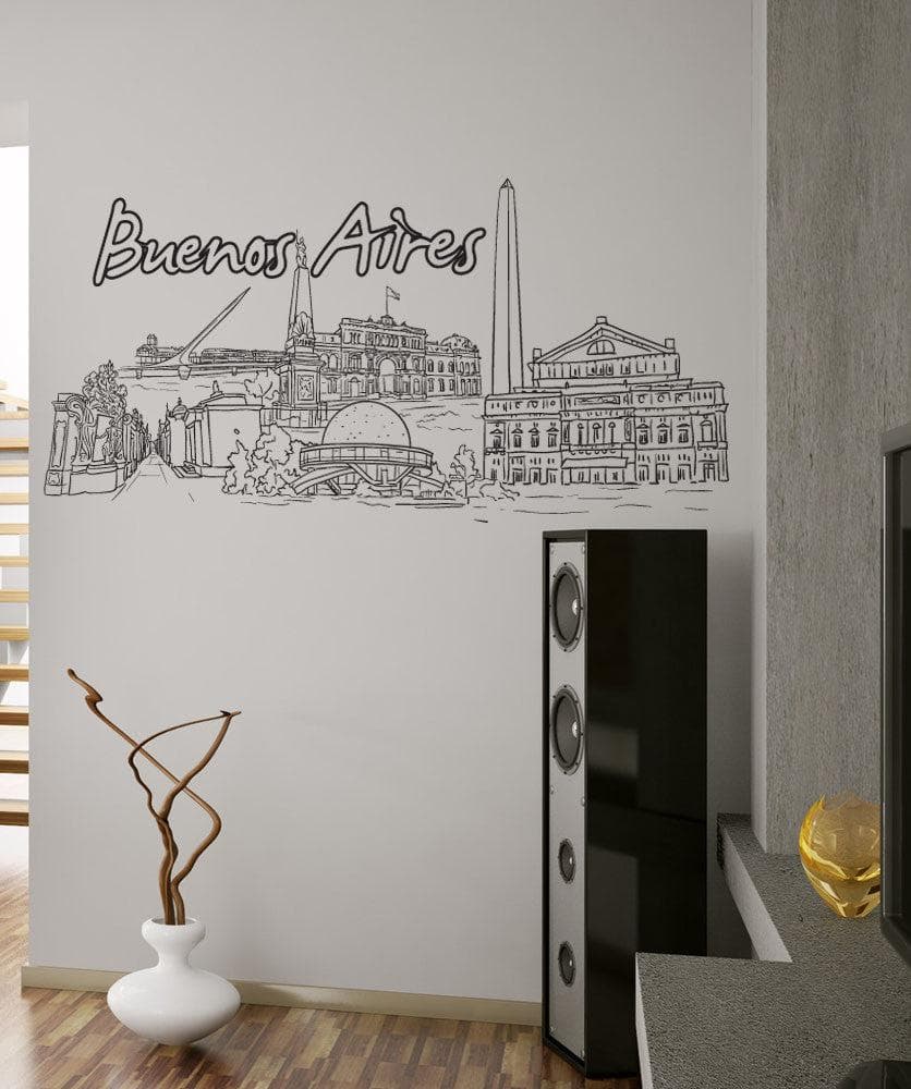 Buenos Aires City Vinyl Wall Decal Sticker. #1402