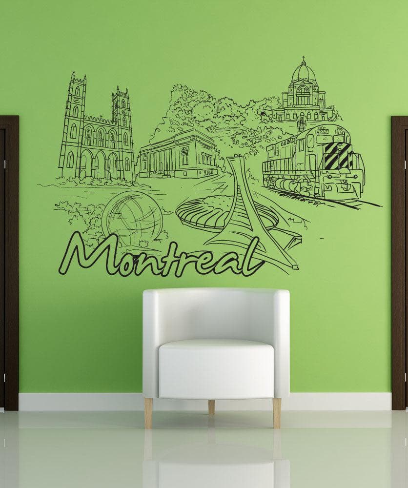 Vinyl Wall Decal Sticker Montreal #1403