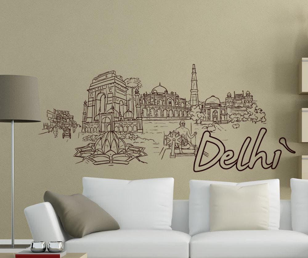 Vinyl Wall Decal Sticker Delhi #1407