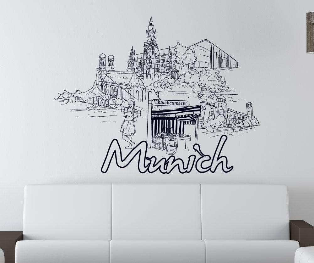 Vinyl Wall Decal Sticker Munich #1409