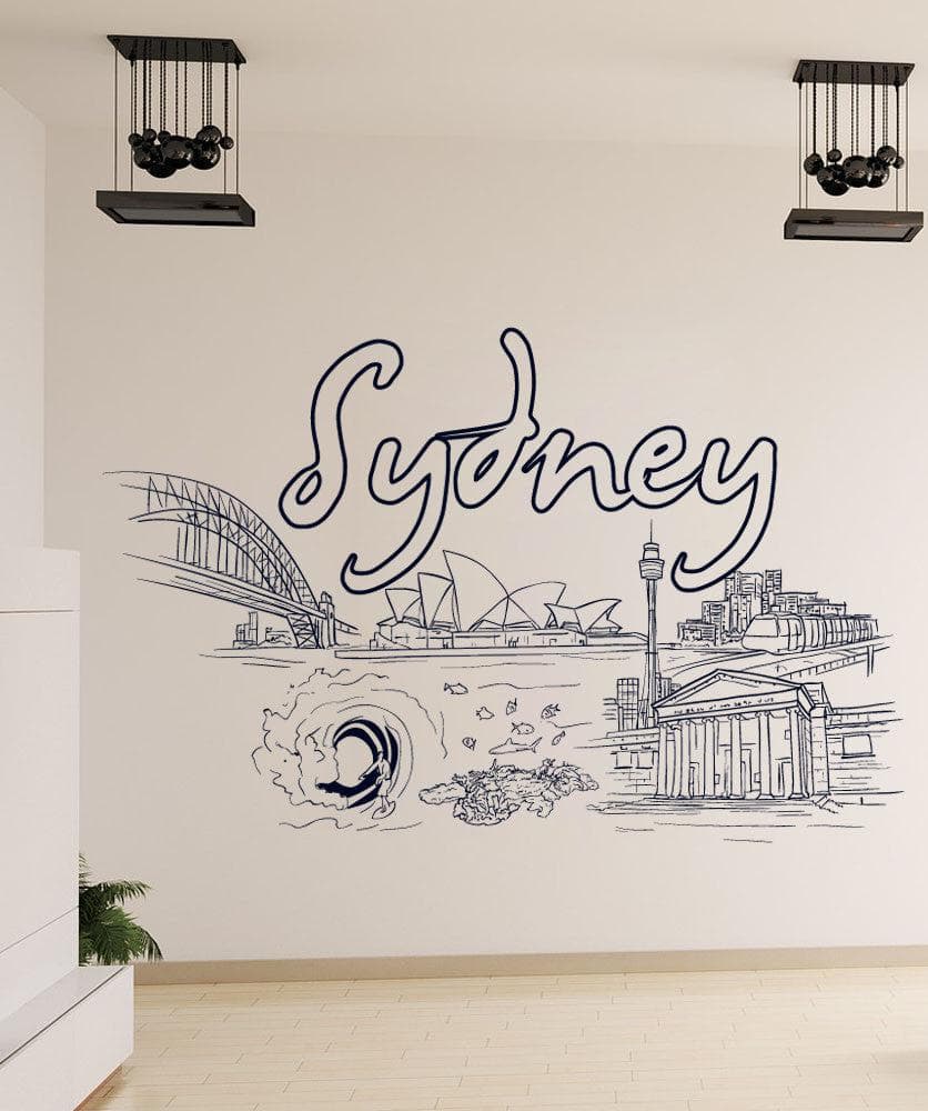Vinyl Wall Decal Sticker Sydney #1410