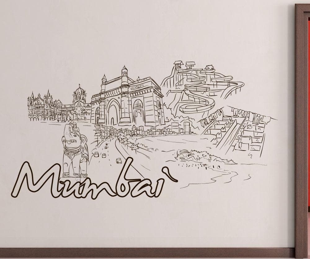 Vinyl Wall Decal Sticker Mumbai #1412