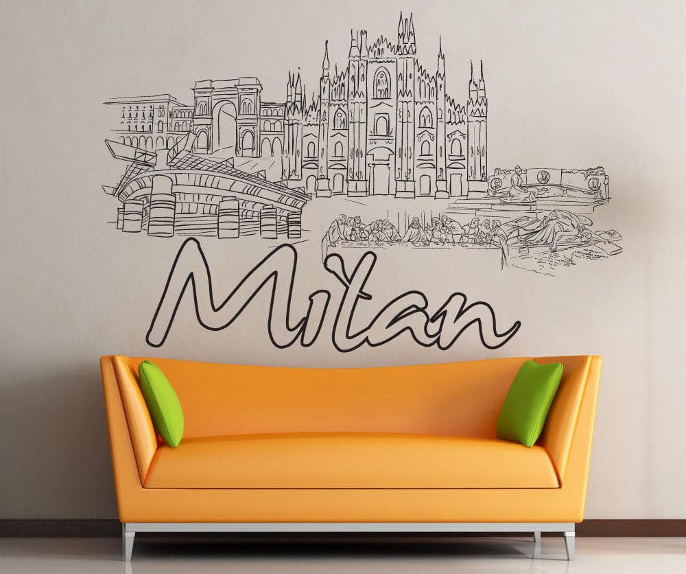Vinyl Wall Decal Sticker Milan #1413