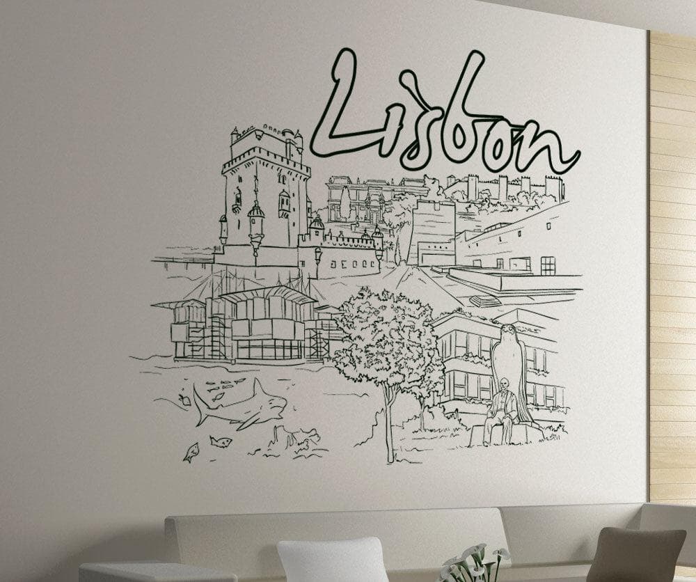 Vinyl Wall Decal Sticker Lisbon #1417
