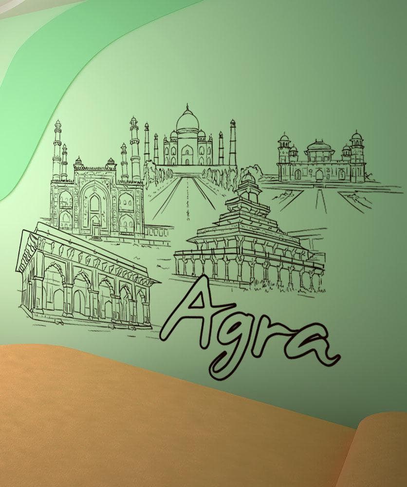 Vinyl Wall Decal Sticker Agra #1419