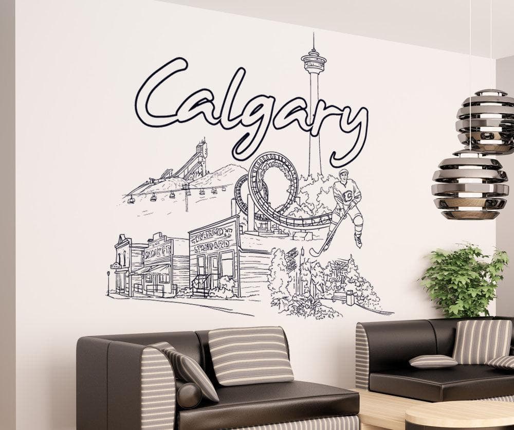 Vinyl Wall Decal Sticker Calgary #1420