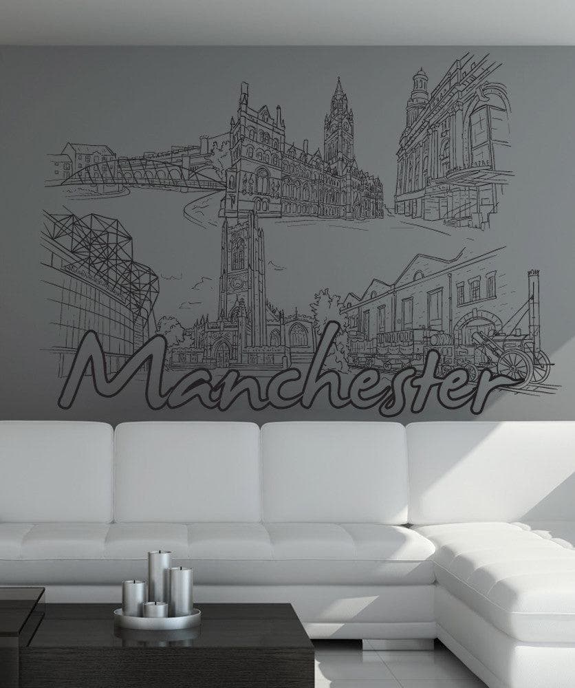 Vinyl Wall Decal Sticker Manchester #1429