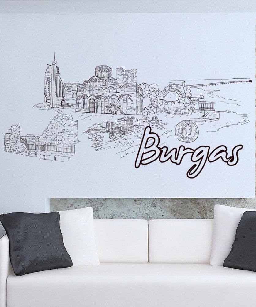 Vinyl Wall Decal Sticker Burgas #1433