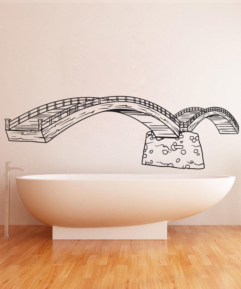 Vinyl Wall Decal Sticker Japanese Bridge #1441
