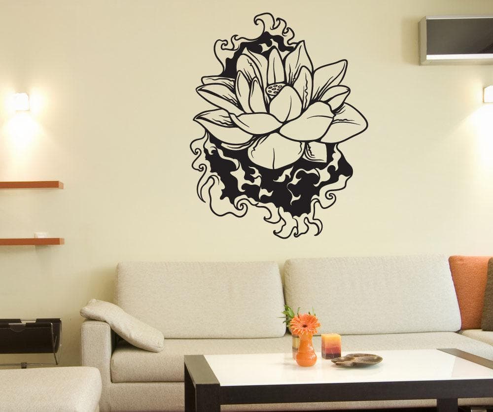 Vinyl Wall Decal Sticker Water Lotus #1445