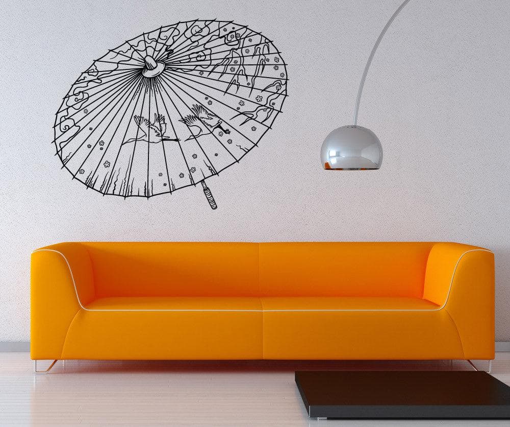 Vinyl Wall Decal Sticker Japanese Umbrella #1453