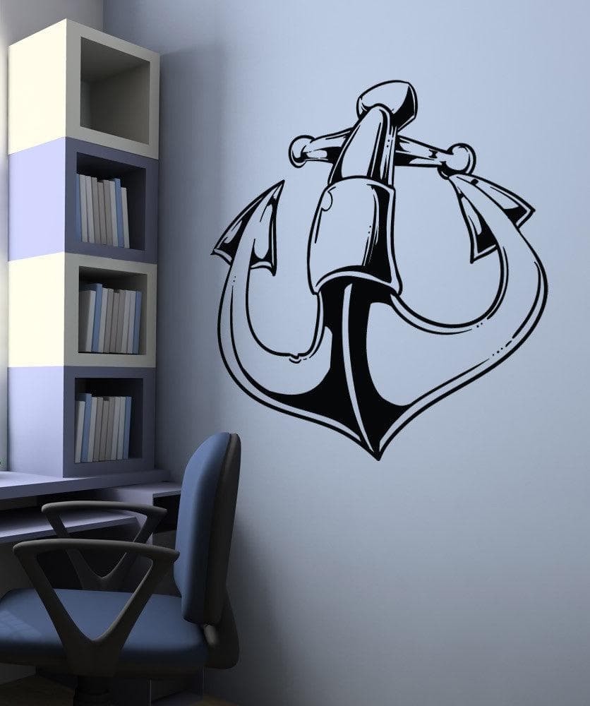 Vinyl Wall Decal Sticker Tattoo Anchor #1474