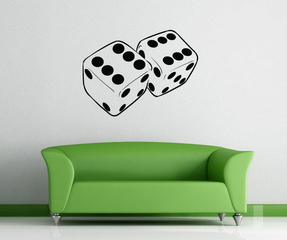 Vinyl Wall Decal Sticker Dice #1476