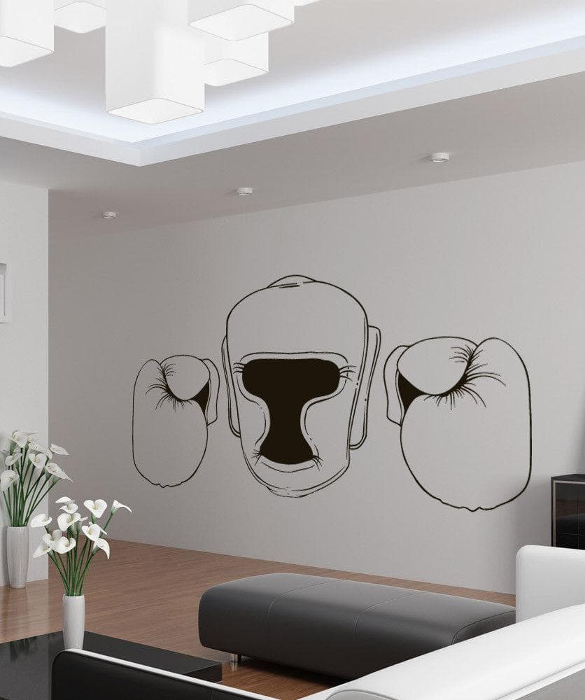 Vinyl Wall Decal Sticker Martial Arts Gear Outline #1479