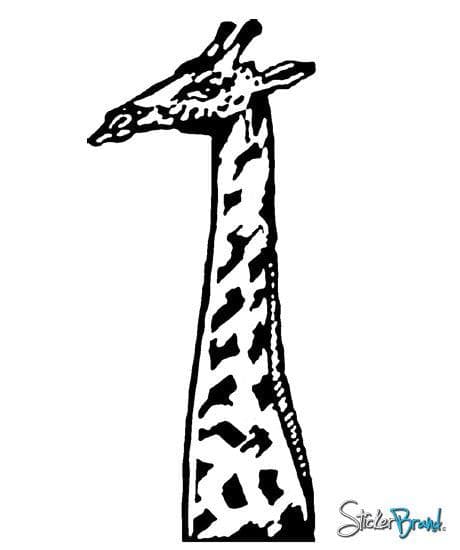 Vinyl Wall Art Decal Safari Giraffe Growth Chart #147