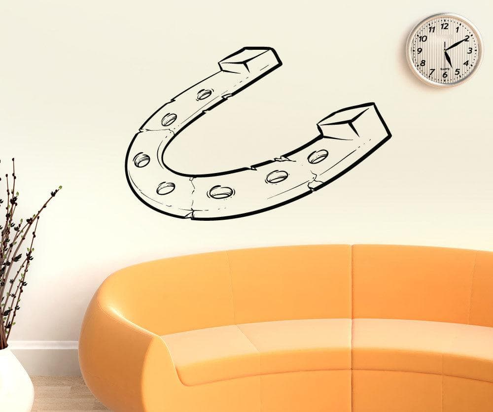 Vinyl Wall Decal Sticker Lucky Horseshoe #1482