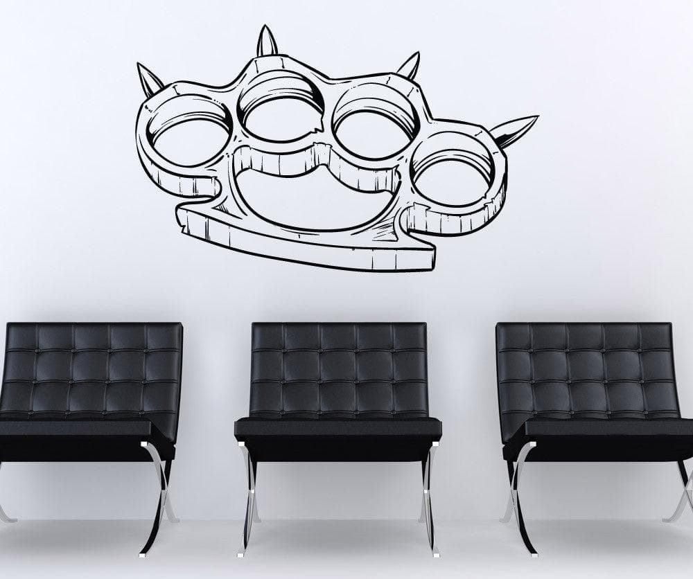 Vinyl Wall Decal Sticker Brass Knuckles #1486