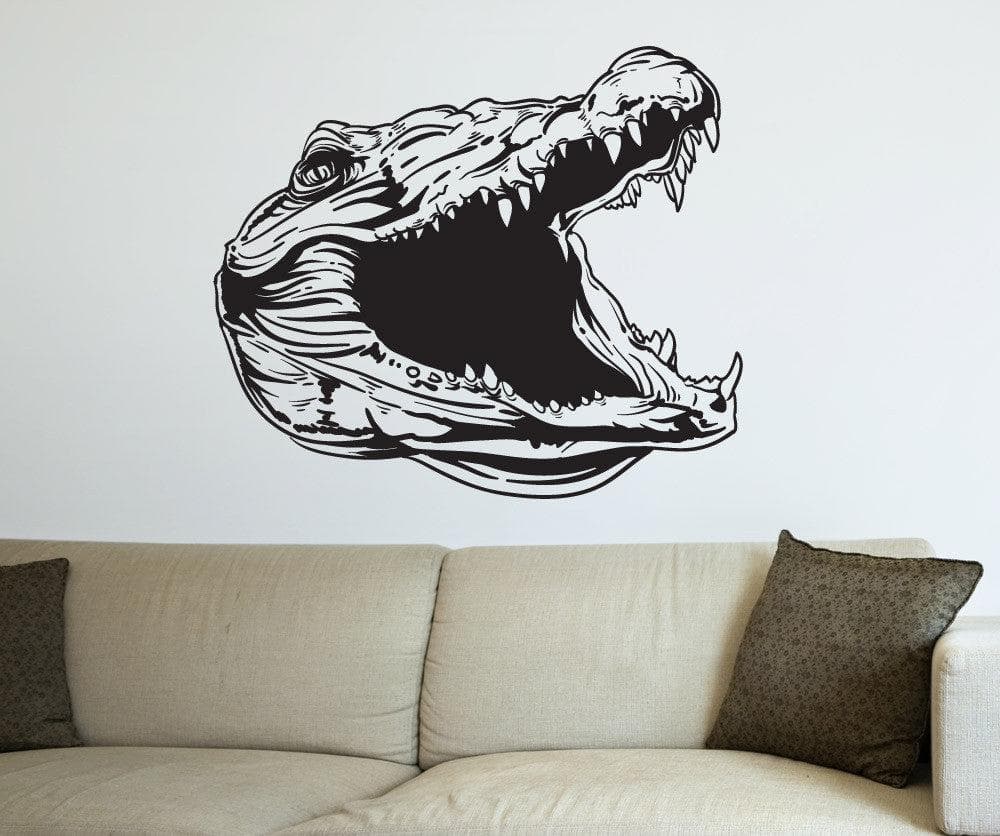 Alligator Gator Head Vinyl Wall Decal Sticker. #1488